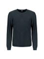 Pullover Crewneck Garment Dyed + Stone Washed Blau S