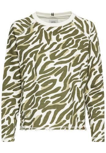 Sweatshirt mit Allover-Print S Regular Fit - Aop