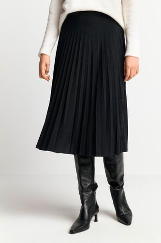 midi plissee skirt Grau 34