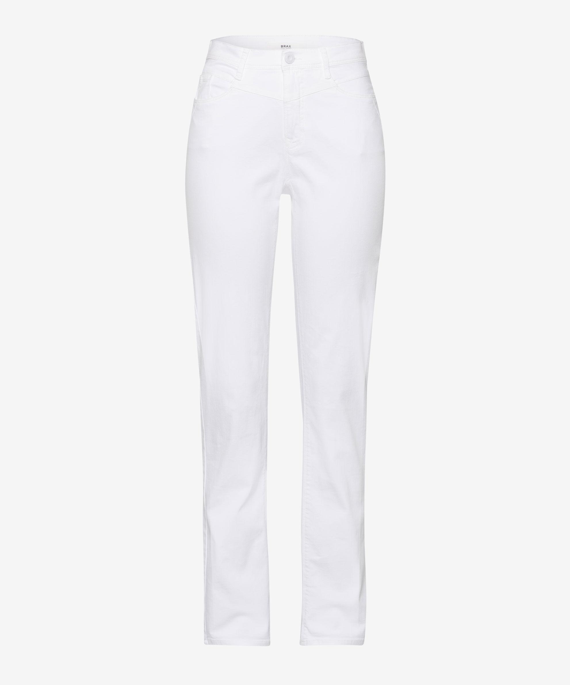 Style Mary 42 Damenjeans, Five-Pocket-Jeans, Einschubtaschen vorn, Aufgesetzte Gesäßtaschen, Zusätzliche Coinpocket, Hochwertiger Reißverschluss, Regular Fit, Gerader Beinverlauf, Normale Leibhöhe, Normale Fußweite - White