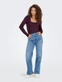 ONLEA L/S 2-WAY DEEP NECK TOP JRS NOOS M Normal geschnitten - Winetasting