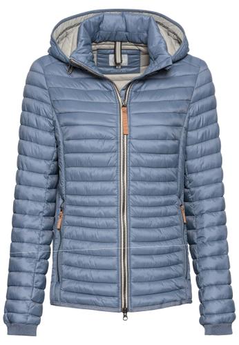 Leichte Steppjacke aus recyceltem Polyamid Blau 38