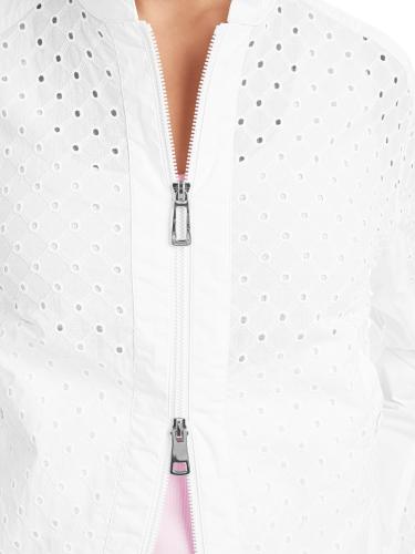 Jacke mit Lochmuster 36 - White