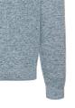 Rundhals Pullover aus Baumwolle Blau XL