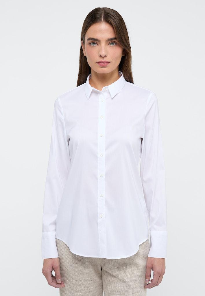 Performance Shirt Bluse Twill Langarm Weiß 46/Langarm