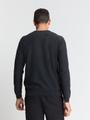 Pullover Crewneck Garment Dyed + Stone Washed M Regular Fit - Black