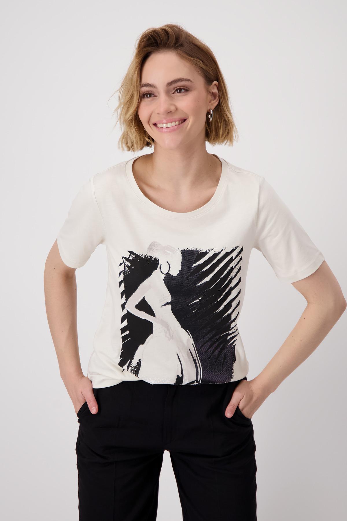 T-Shirt mit Frauenzeichnung 40 - Seashell
