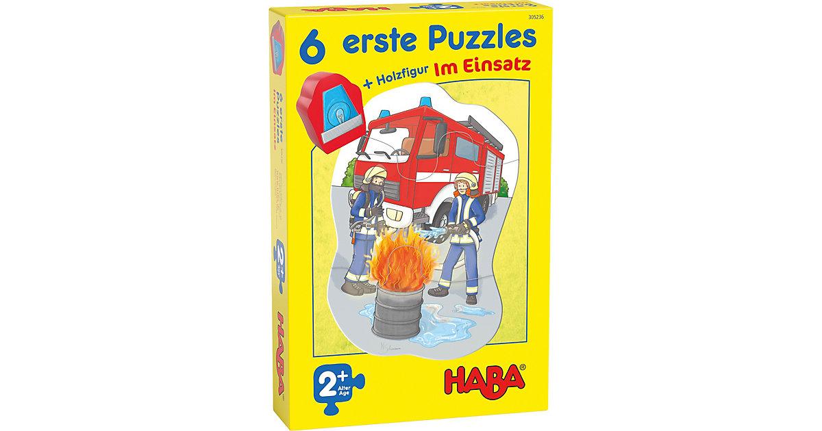 HABA 305236 6 erste Puzzles - Im Einsatz (Kinderpuzzle)