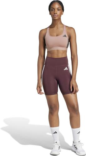ADIDAS Damen BH Powerreact Train Medium-Support 3-Streifen XL/CD in Braun