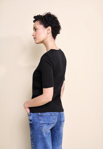 Basic Kurzarmshirt 34 - Black