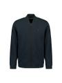 Sweater Full Zipper Pique Bomber Blau XXL