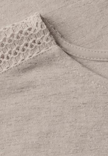 Shirt mit Spitzendetail 36 - Moonstone Sand