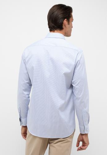 Performance Shirt Twill-Stretch Langarm 39/Langarm - 65cm MODERN FIT - Mittelblau