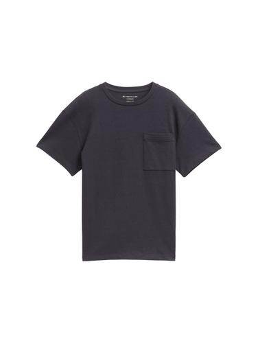 Oversize T-Shirt mit Brusttasche 152 Oversized Fit - Coal Grey