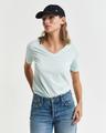 Sunfaded V-Neck T-Shirt S - Faded Mint