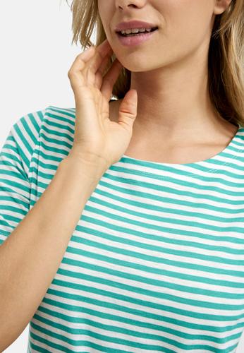 T-Shirt w boat neckline Grün S