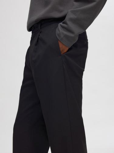 SLH190-REG TAPERED LEROY PLEAT PANT NOOS Schwarz M