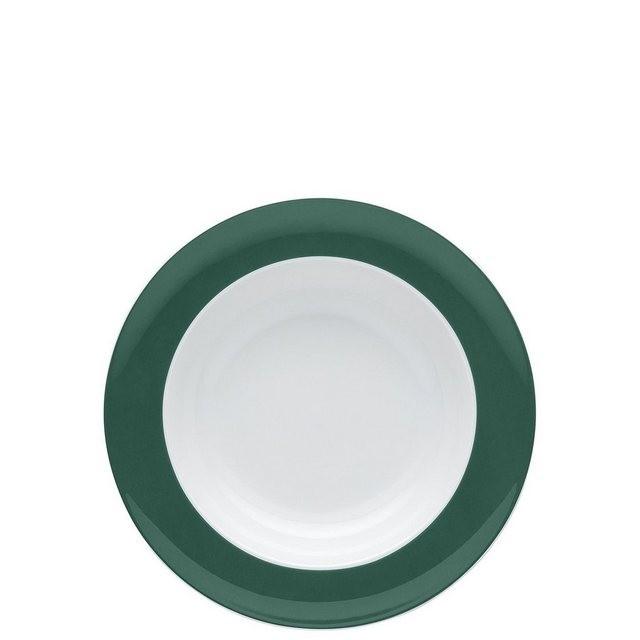 Thomas Porzellan Suppenteller »Sunny Day Herbal Green Suppenteller 23 cm«, (1 Stück)