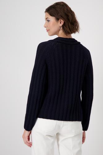 Stricküberwurf mit Rippstruktur 36 - Deep Ocean