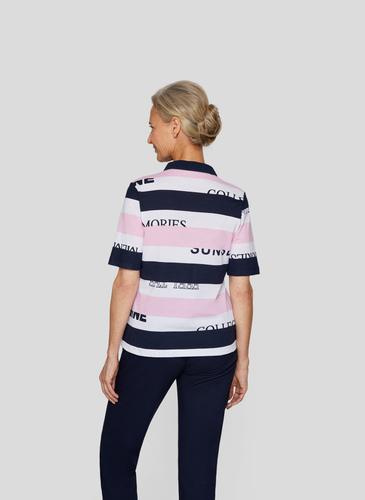 Polos Weiß, Rosa 48