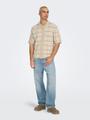ONSBART RLX 5 SS SHIRT KNIT NOOS L Locker geschnitten - Silver Lining