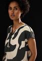 Gemusterte Bluse 36 - Whale Tail Grey