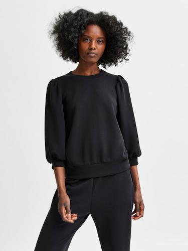 SLFTENNY 3/4 SWEAT TOP NOOS Schwarz XL