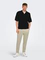 ONSLINUS CROP TAP 0192 PANT L Verjüngt und verkürzt - Silver Lining