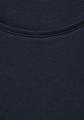 Cecil T-Shirt in Unifarbe - Dunkelblau / M