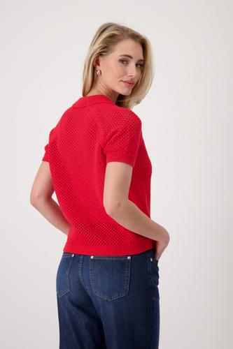 Ajour-Poloshirt 36 - Red