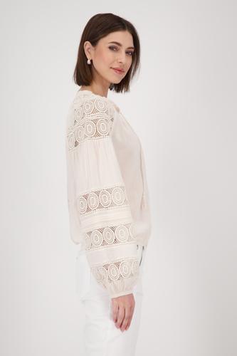 Bluse mit Spitzeneinsatz 36 - Seashell