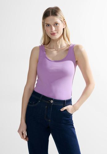 Top in Unifarbe L - Sporty Lilac
