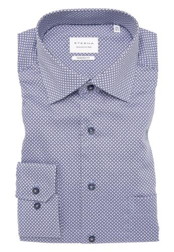 Hemd Twill Langarm Blau 46/Langarm - 65cm