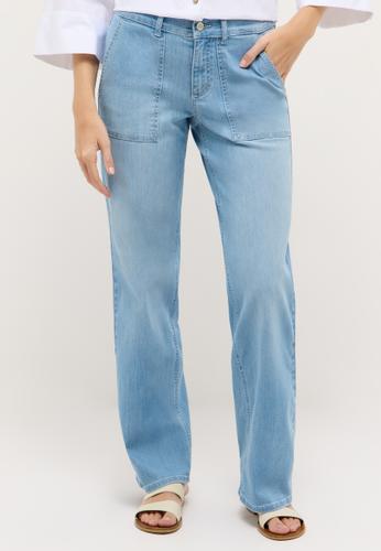 3502568-355 LIZ URBAN 34/28 WIDE LEG - Bleached Blue Used
