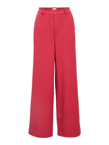 OBJLISA WIDE PANT NOOS 34 Weiter Beinschnitt - Karanda Red