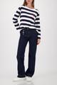 Sweatshirt mit Streifen 44 - Marine Ringel