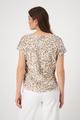 Blusenshirt mit Leomuster 36 - Camel Gemustert