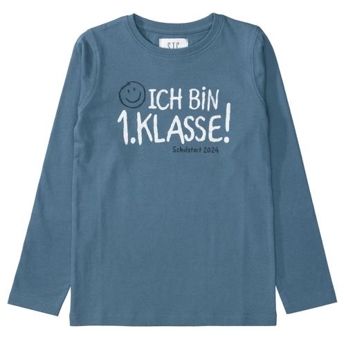 Sprücheshirt 116/122 - Kobalt