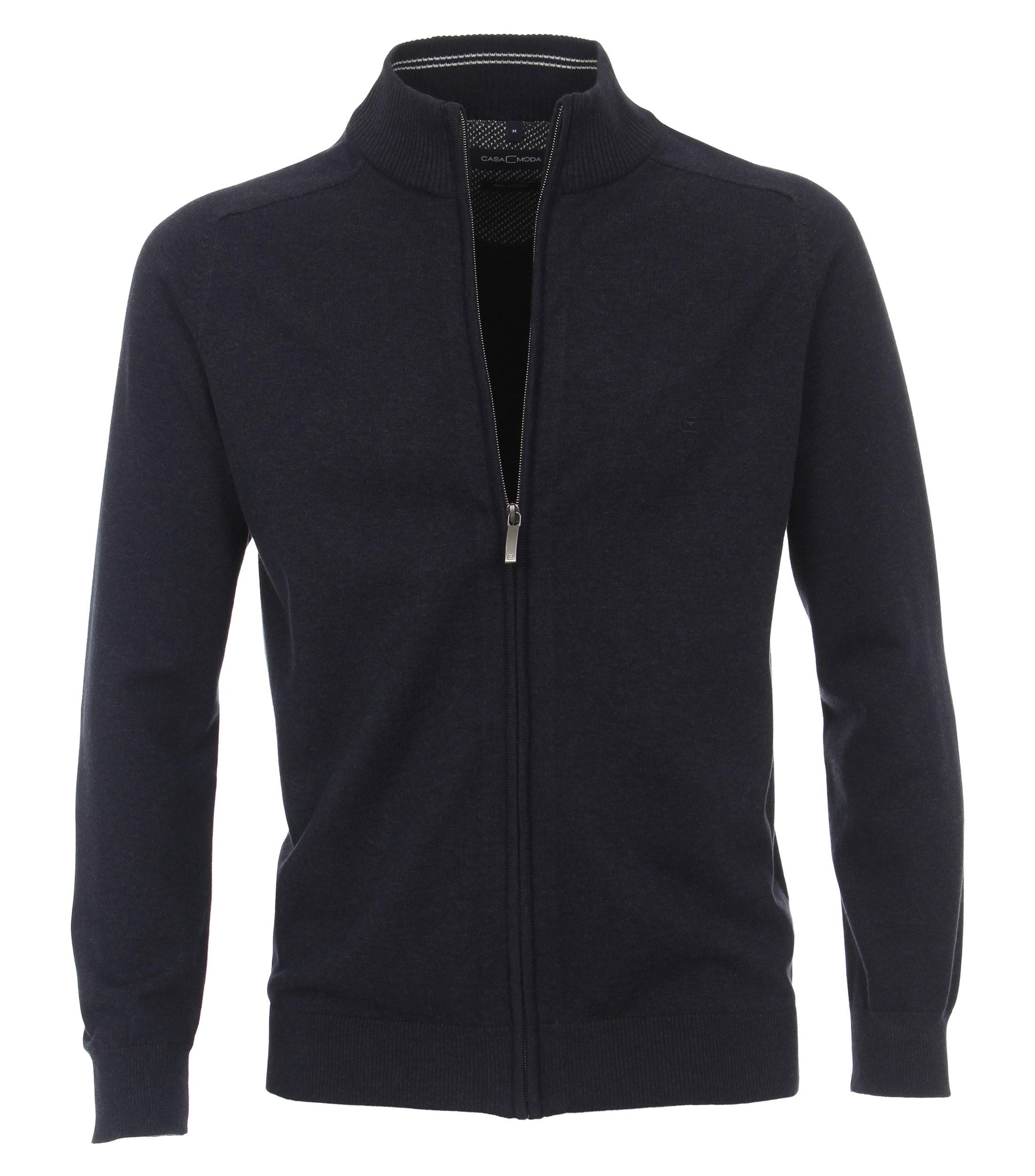 Strickjacke uni 004450 M Basic Knitwear - Blau