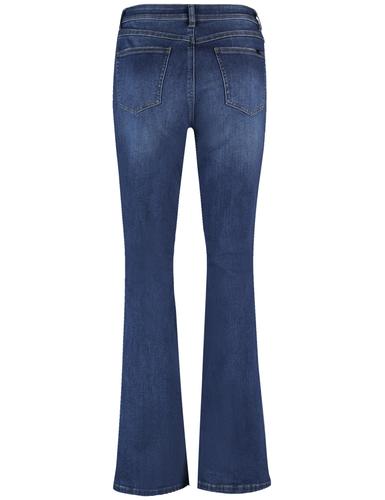 Bootcut Jeans 38 Figurbetont - Dark Blue Denim