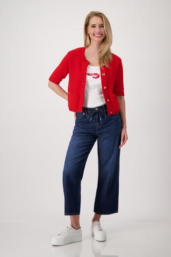 Strickjacke mit Knöpfen 40 - Red