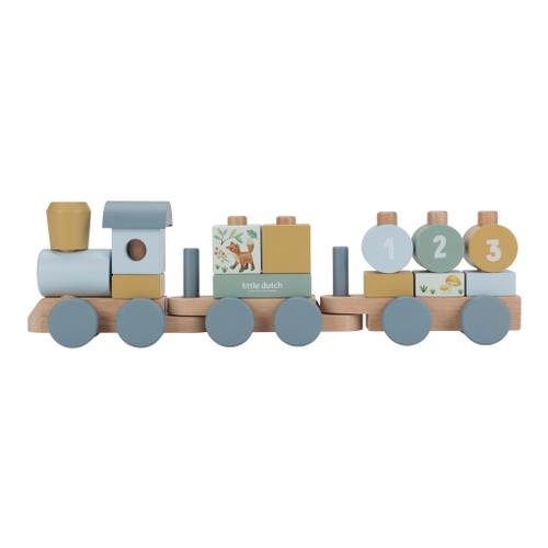 Holz-Eisenbahn mit Steckformen "Forest Friends"