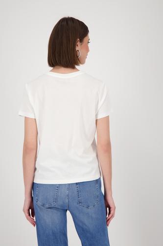 T-Shirt mit Strasssteinen 44 - Off-white