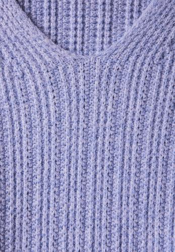 Kuscheliger V-Neck Pullover 36 - Viola Lilac Mel.