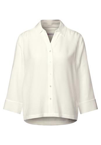 Crinkle-Hemdbluse 36 - Off White