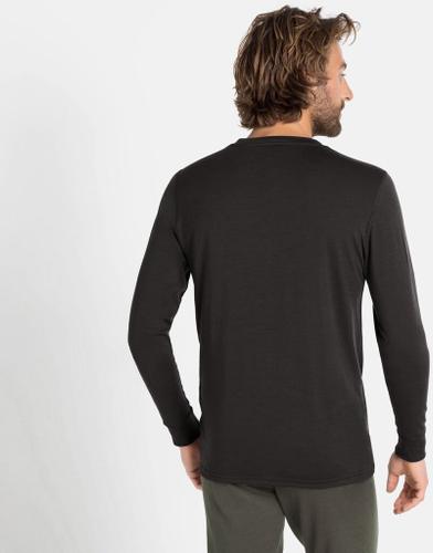 ODLO Herren Langarm Shirt BL TOP crew neck l/s MERINO 200 M in Weiß