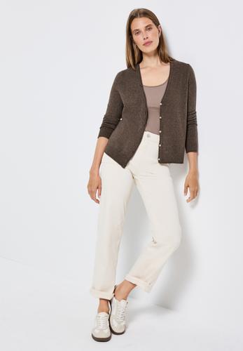 Kurzer Cardigan 40 - Nomad Brown Mel.