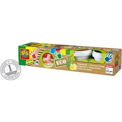 SES Creative - Eco Fingerfarbe 4 Farben