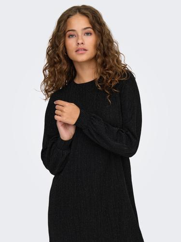 ONLCAROL L/S GLITTER BOW DRESS JRS Schwarz S