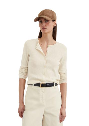Feinstrick-Cardigan slim S Slim Fit - Natural Cotton